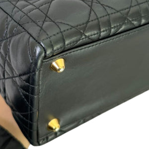 Lady Dior Large Lambskin Black GHW