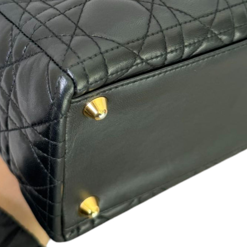 Lady Dior Large Lambskin Black GHW