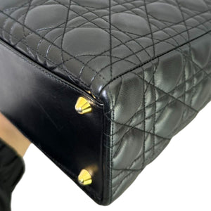 Lady Dior Large Lambskin Black GHW