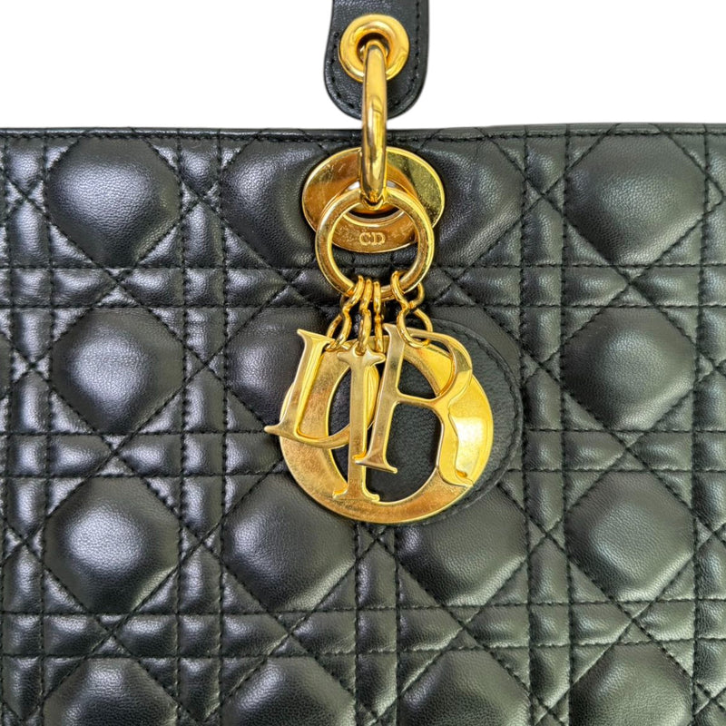 Lady Dior Large Lambskin Black GHW