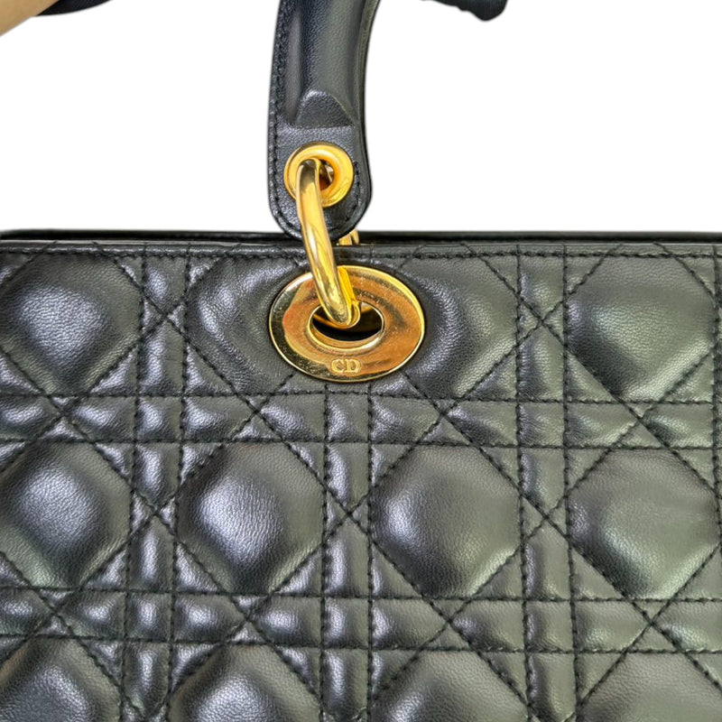 Lady Dior Large Lambskin Black GHW