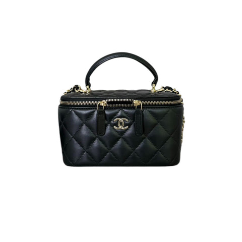 Lambskin Quilted Large Chanel 19 Flap Beige