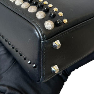 Lady Dior Mini Studded Calfskin Black SHW