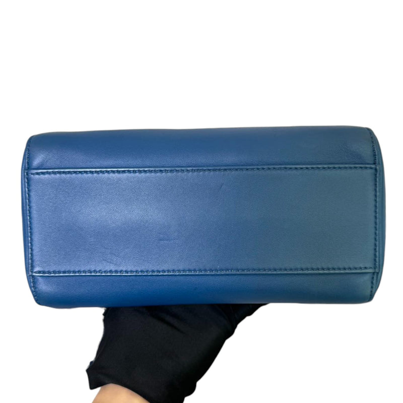 Peekaboo Mini Iconic Satchel Nappa Colorblock Blue GHW