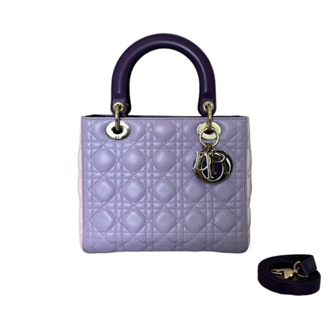 Lady Dior Medium Lambskin Red GHW