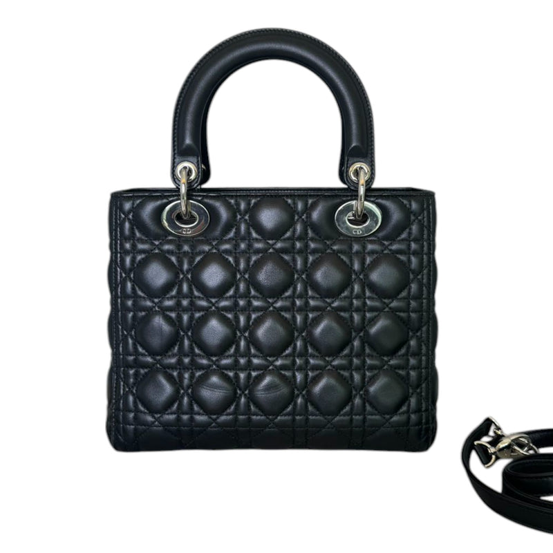 Lady Dior Medium Lambskin Black SHW