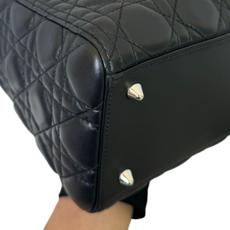 Lady Dior Medium Lambskin Black SHW