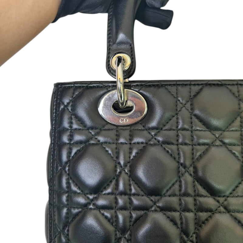 Lady Dior Medium Lambskin Black SHW