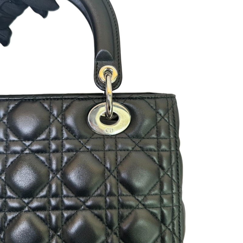 Lady Dior Medium Lambskin Black SHW