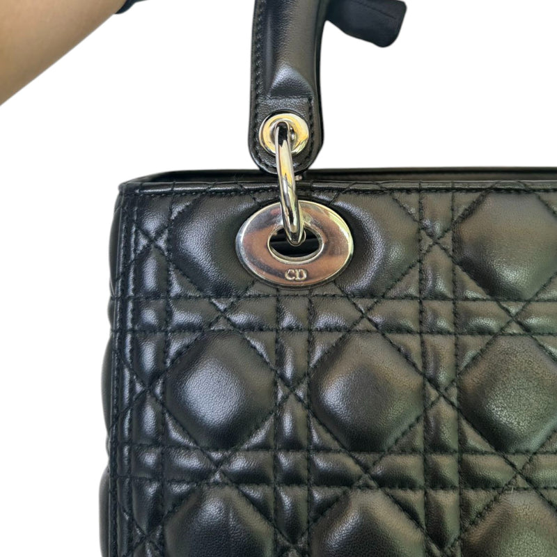 Lady Dior Medium Lambskin Black SHW