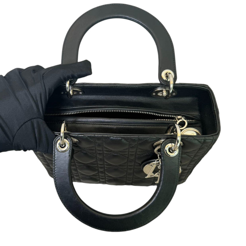 Lady Dior Medium Lambskin Black SHW