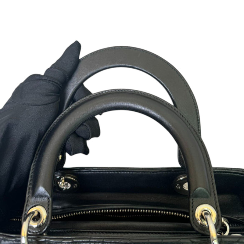 Lady Dior Medium Lambskin Black SHW