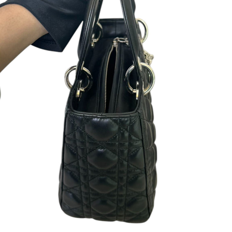 Lady Dior Medium Lambskin Black SHW