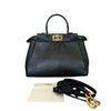 Peekaboo Iconic Satchel Mini Nappa Lambskin Leather Black GHW