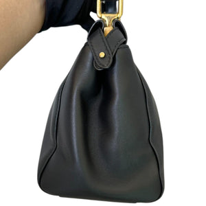 Peekaboo Satchel Mini Nappa Lambskin Leather Black GHW