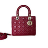 Medium Red Lady Dior Patent SHW