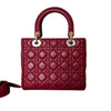 Lady Dior Medium Lambskin Red GHW