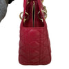 Lady Dior Medium Lambskin Red GHW