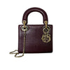 Medium Lady Dior Lambskin Purple GHW