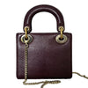 Lady Dior Mini Lizard Gradient Burgundy GHW