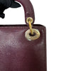 Lady Dior Mini Lizard Gradient Burgundy GHW