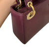 Lady Dior Mini Lizard Gradient Burgundy GHW