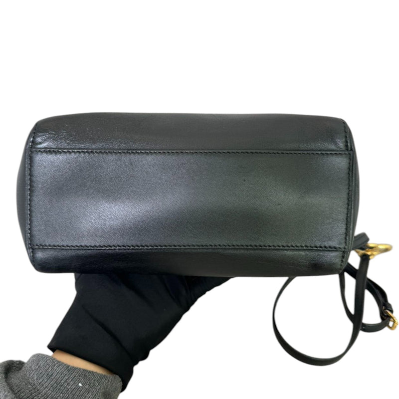 Peekaboo Iconic Satchel Mini Nappa Lambskin Leather Black GHW