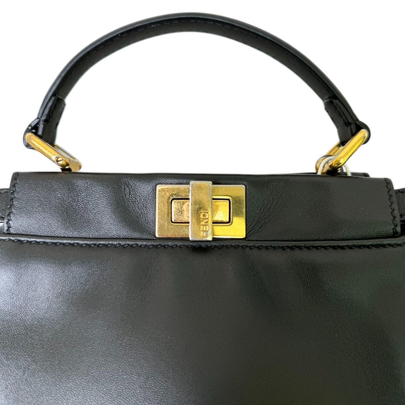 Peekaboo Iconic Satchel Mini Nappa Leather Black GHW