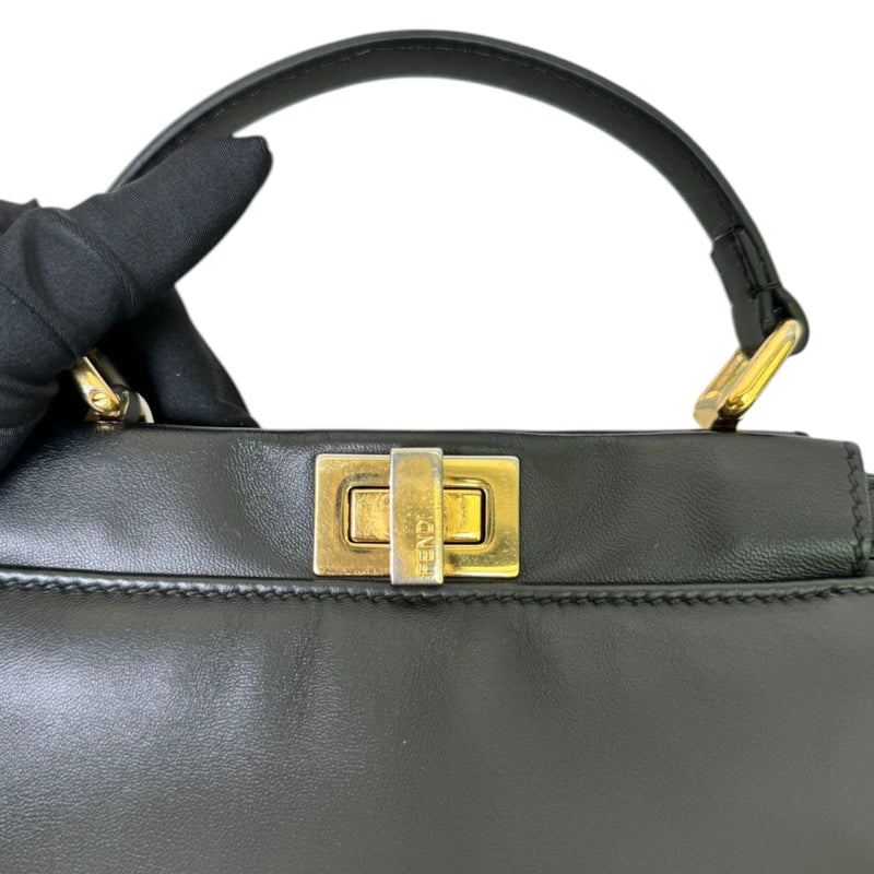 Peekaboo Iconic Satchel Mini Nappa Leather Black GHW