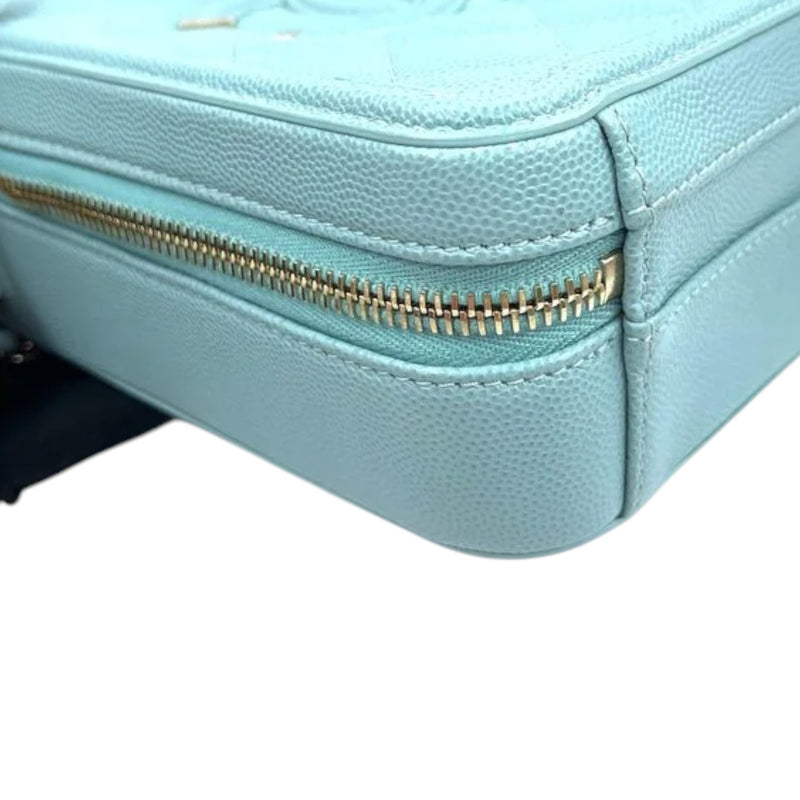 CC Filigree Camera Vanity Case Caviar Light Blue GHW