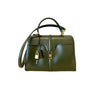 16 Top Handle Medium Satinated Calfskin Green GHW