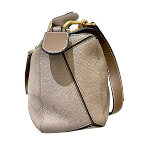 Puzzle Small Calfskin Shoulder Sand GHW