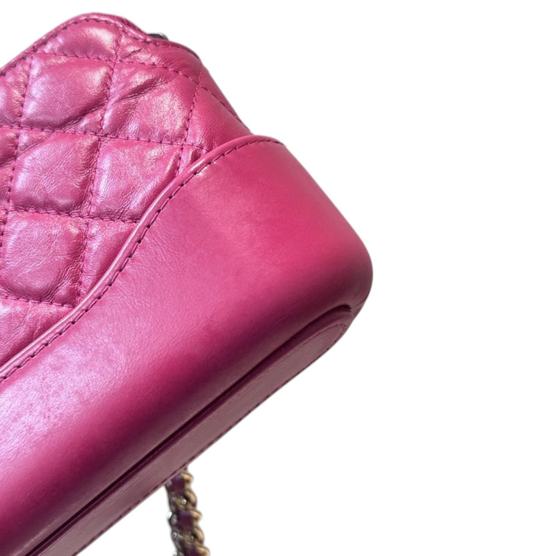 Gabrielle Clutch With Chain Aged Calfskin Pink MHW