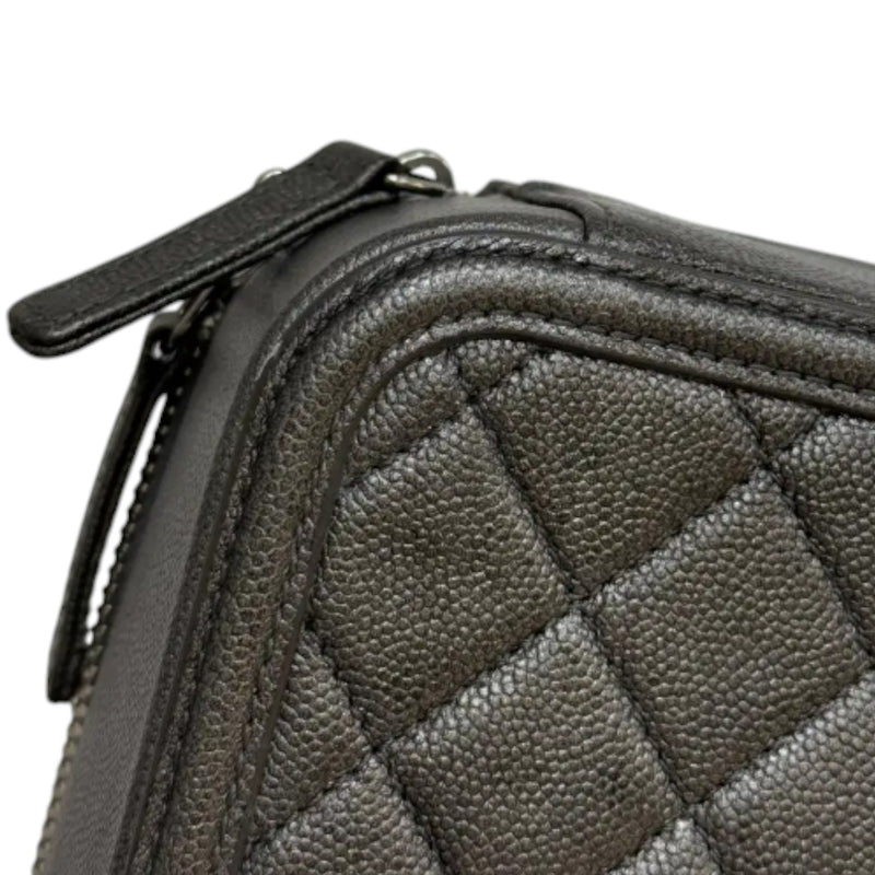 CC Filigree Vanity Case Medium Caviar Grey SHW