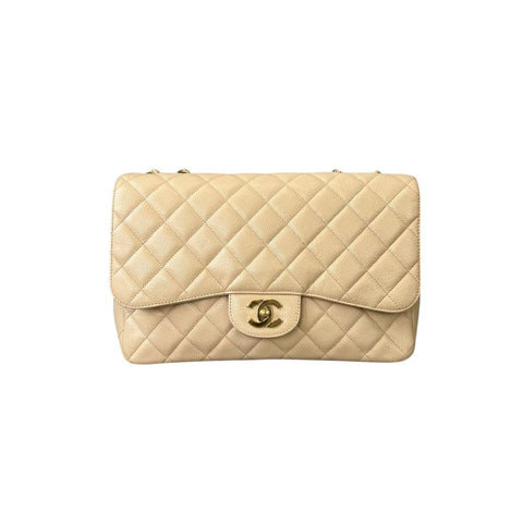 Túi Chanel Classic Flap Caviar Beige Ghw Medium Bag  Tín đồ hàng hiệu