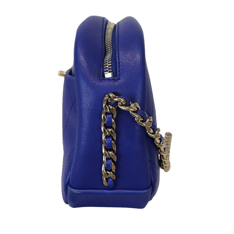 Blue Camera Bag Calfskin LGHW