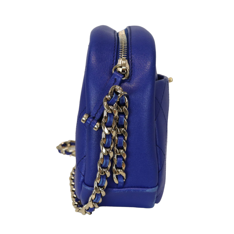 Blue Camera Bag Calfskin LGHW