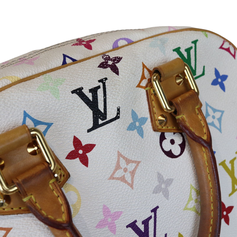 Louis Vuitton, Bags, Louis Vuitton Multicolor Rainbow Monogram Studded  Pochette Noir White Bag