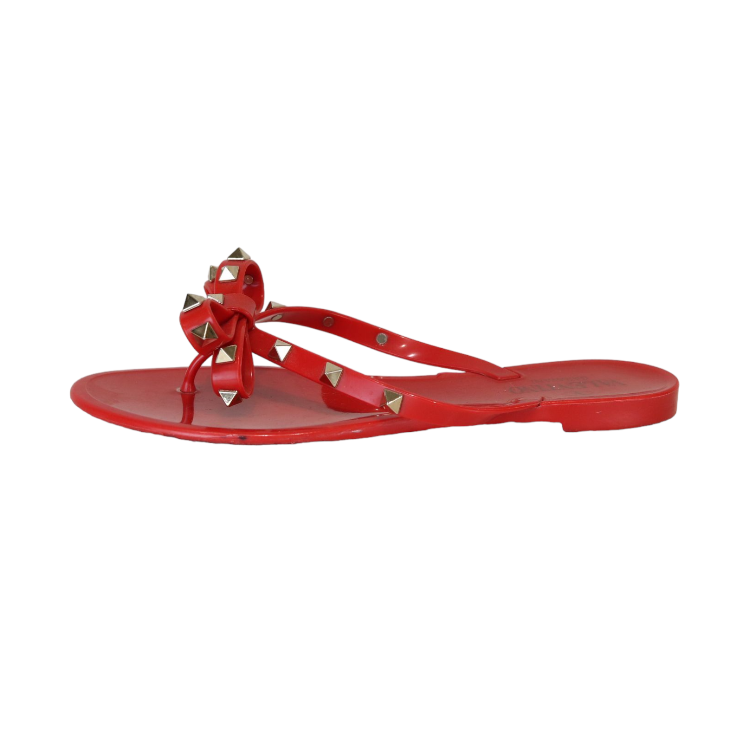 Valentino red 2024 flip flops