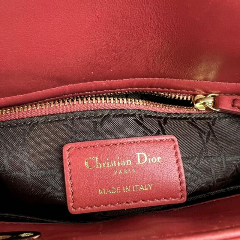 Lady Dior Small Coral GHW