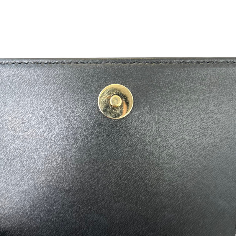 CC Mania Flap Lambskin Black Bag GHW