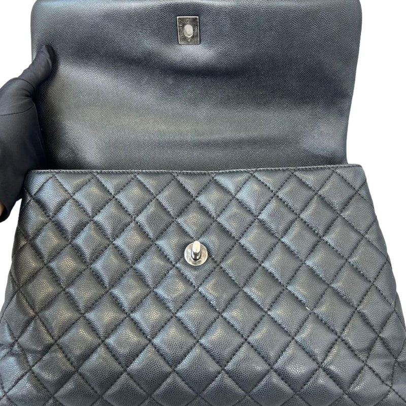 Coco Handle Caviar Quilted Large Black RHW