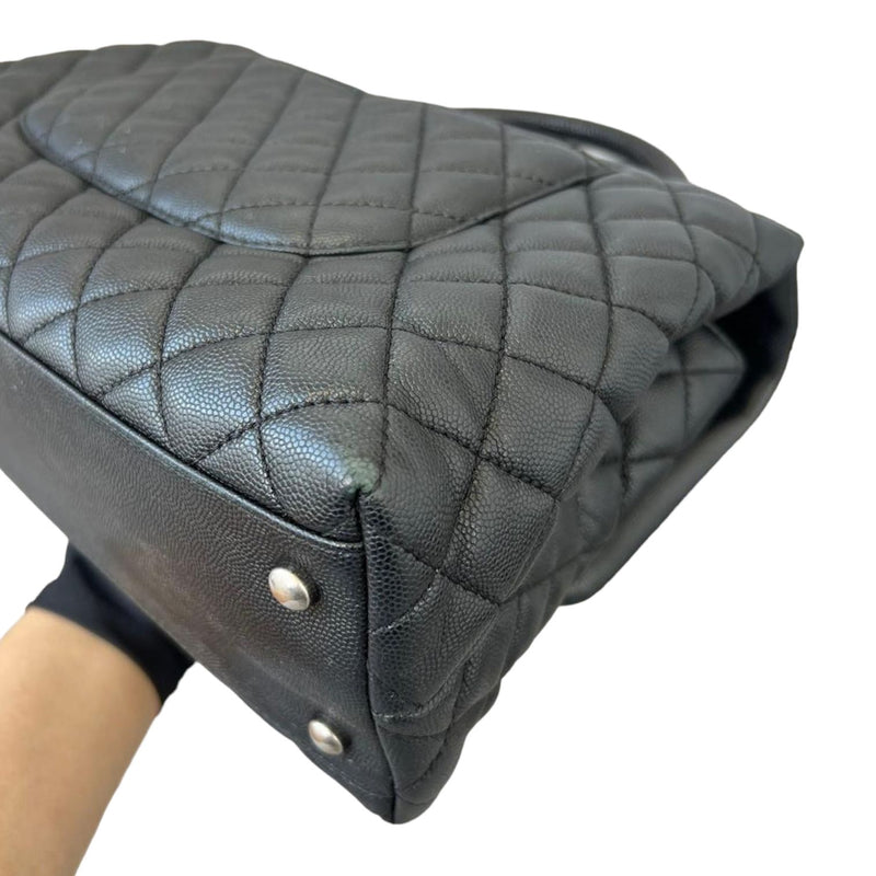 Coco Handle Caviar Quilted Large Black RHW