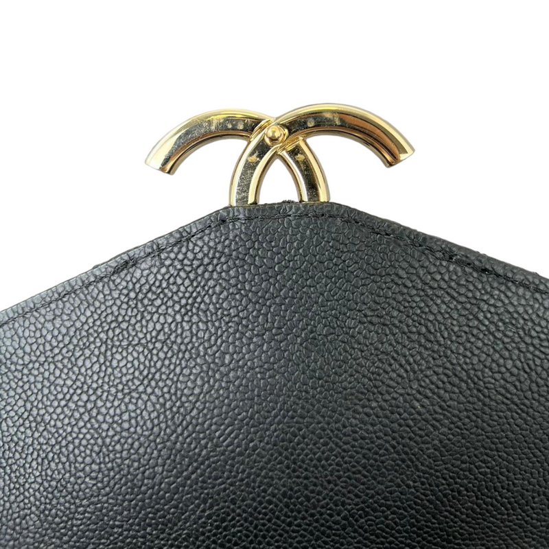 Coco Cuba CC Flap Caviar Leather Black GHW