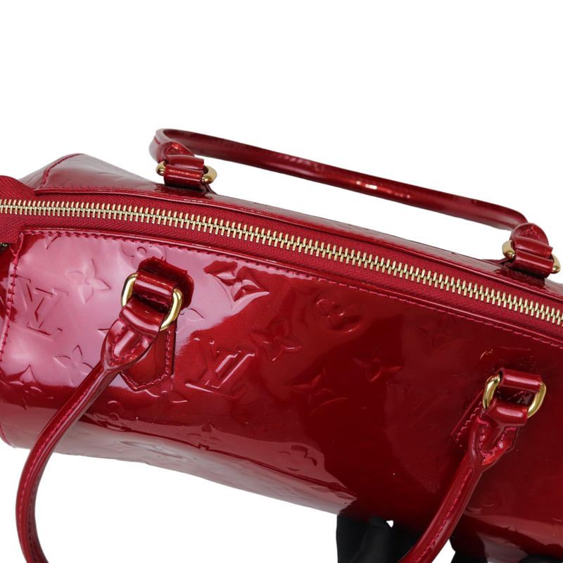 Louis Vuitton Sherwood Red Patent Leather Handbag (Pre-Owned)