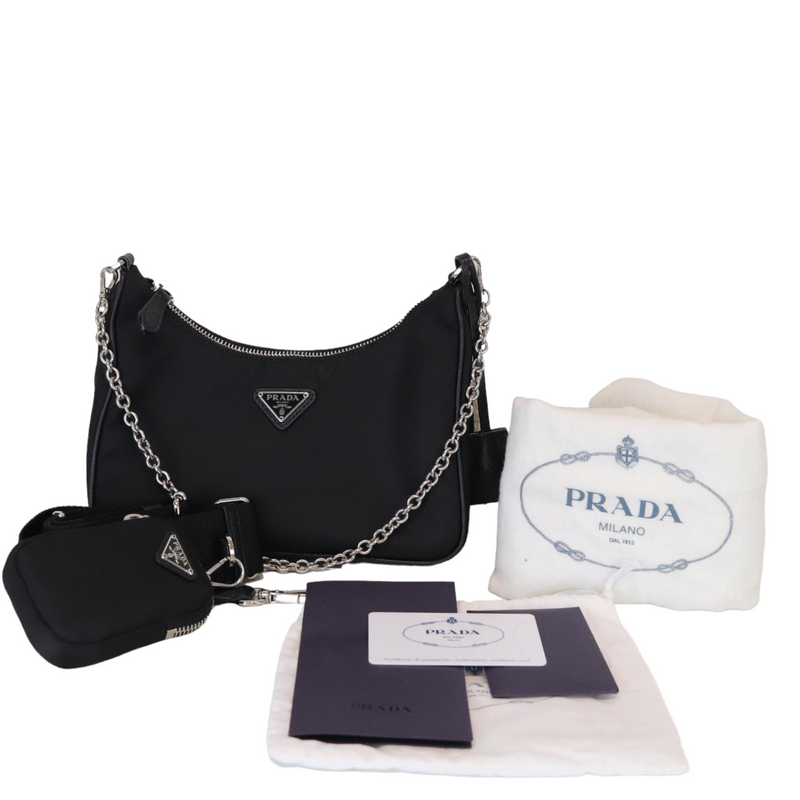 Prada Boston Pochette Accessoires Reedition 2005 Multi Black Nylon Cross  Body Bag, Luxury, Bags & Wallets on Carousell