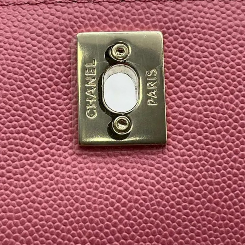 Coco Handle Small Caviar Pink GHW