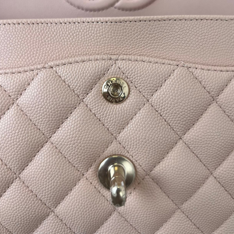 Chanel Classic Small Double Flap Sakura Pink Caviar