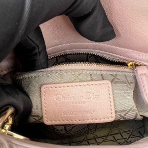 Mini Lady Dior in Baby Pearly Pink LGHW