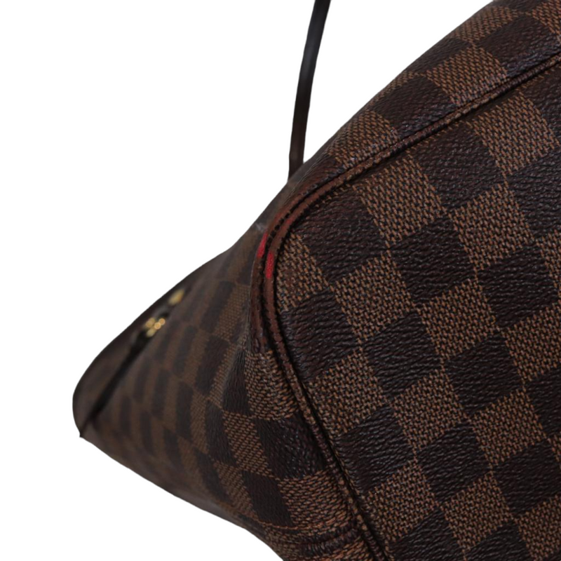 Louis Vuitton Neverfull MM Monogram Fabric Dark Brown GHW
